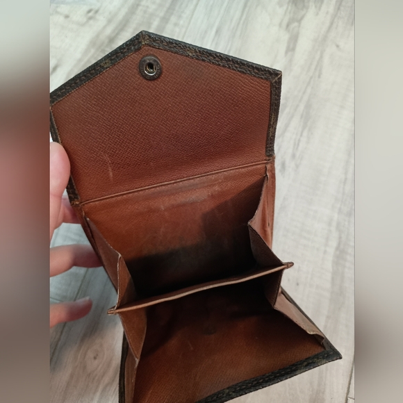 Vintage LOUIS VUITTON Double Snap Monogram Bifold Wallet Coin Pouch - Picture 3 of 10